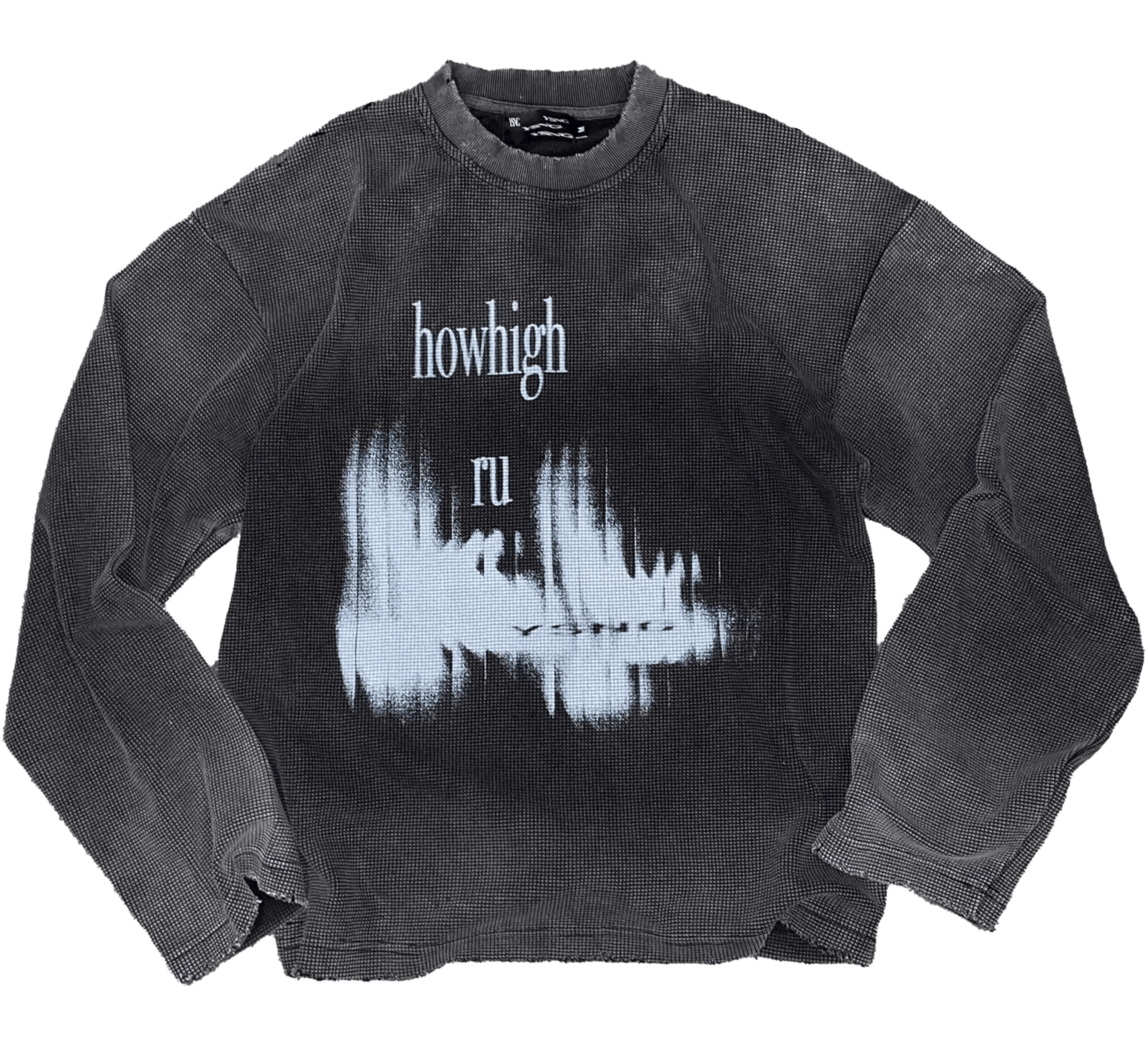 "how high r u" thermal shirt